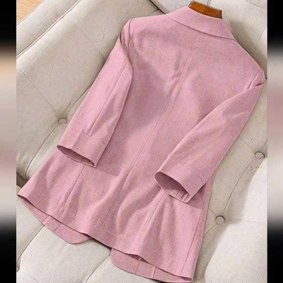 Women's Spring & Autumn Stand Collar Long Sleeve Casual Solid Color - Picture 2 of 4